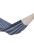 Ideal Blue & Ecru, Large, Cotton