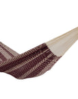 Ideal Burgundy & Ecru, Large, Cotton