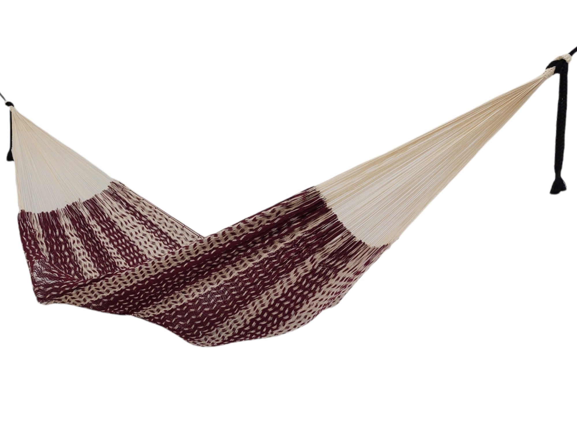 Ideal Burgundy &amp; Ecru, Large, Cotton